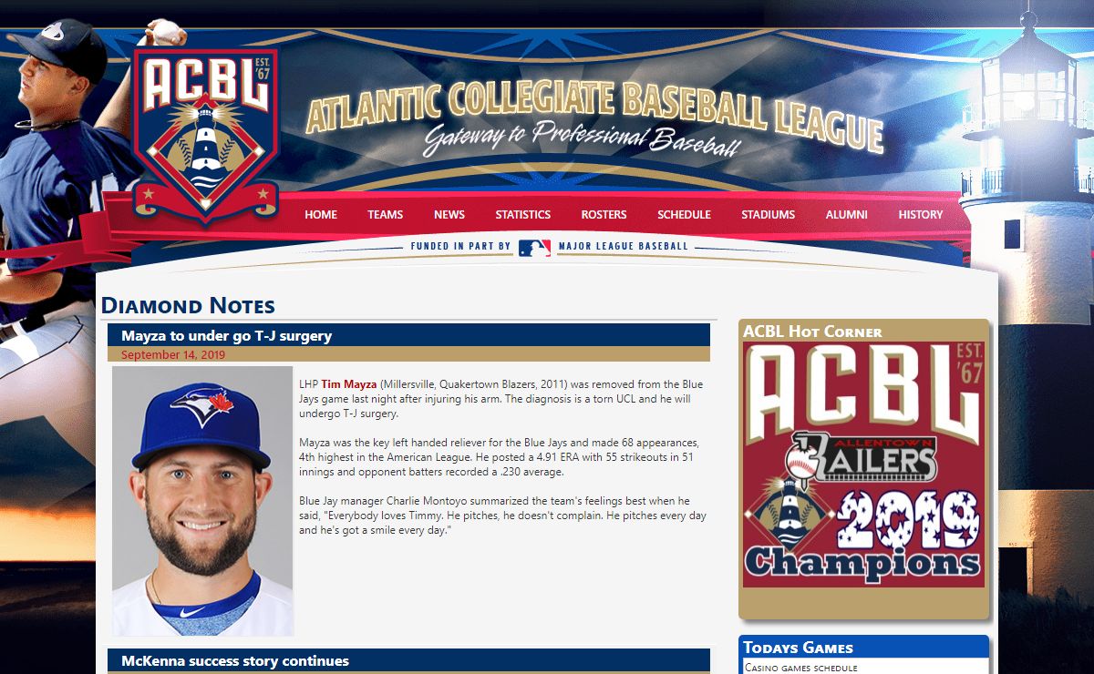 Atlantic Collegiate Baseball League - Gateway to Professional Baseball