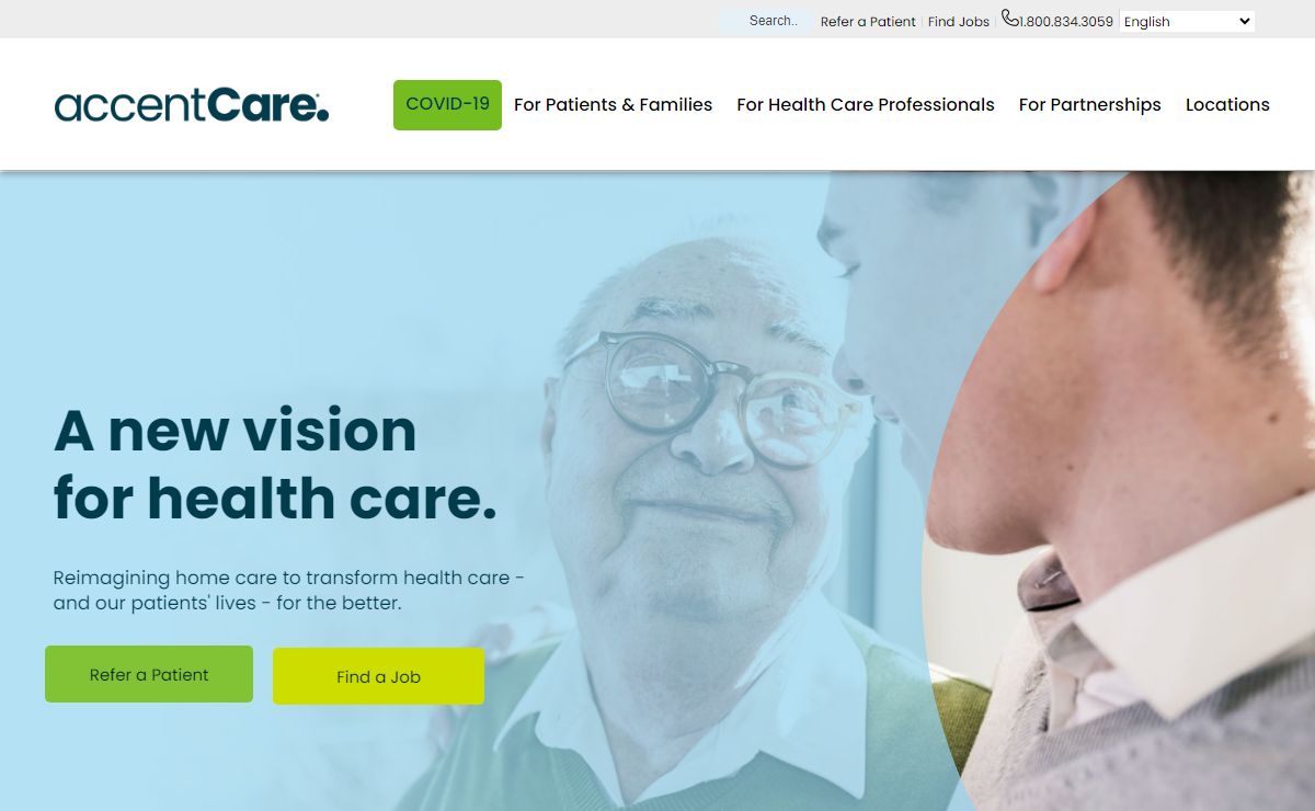 AccentCare - Reimagining care to transform health care - and our patients lives - for the better. : AccentCare %