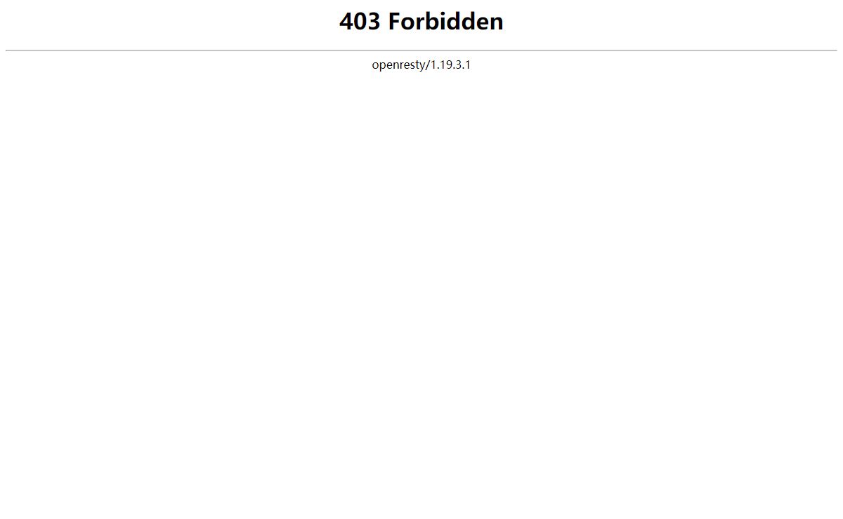 403 Forbidden