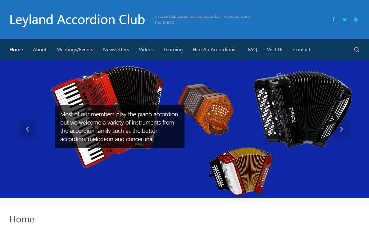 Leyland Accordion Club - Lancashire Music group in the North West.