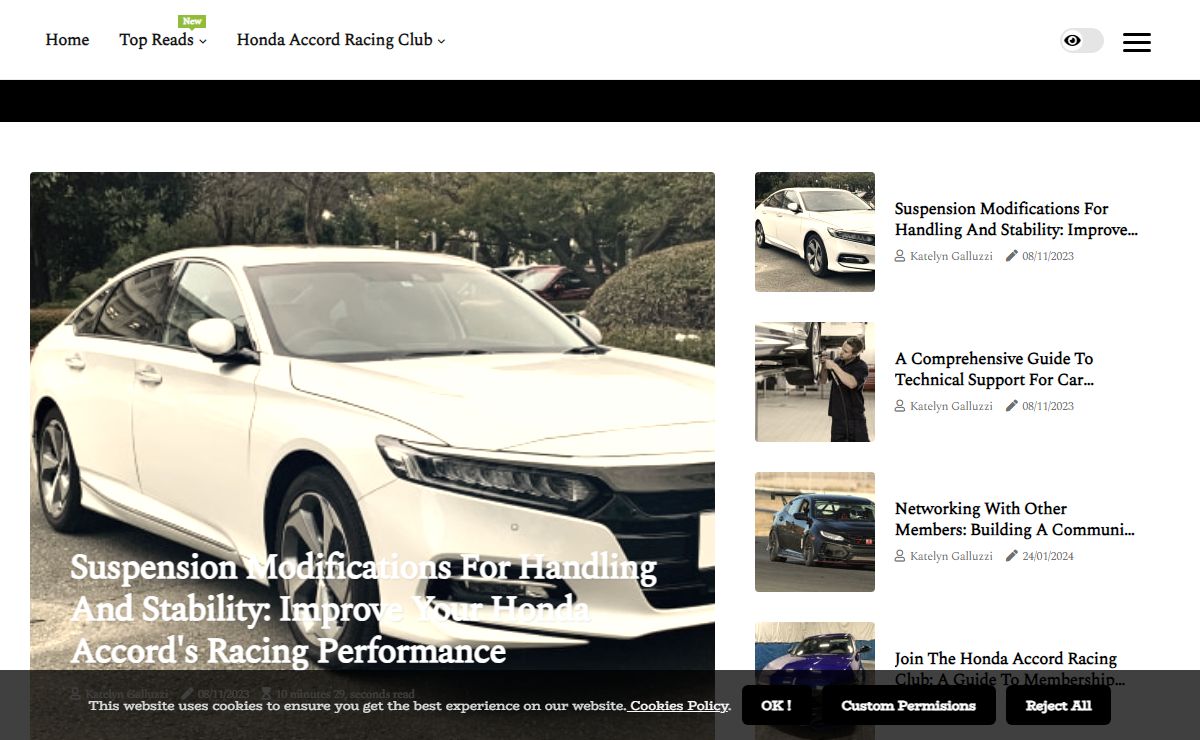 Join The Honda Accord Racing Club – AccordRacing.com