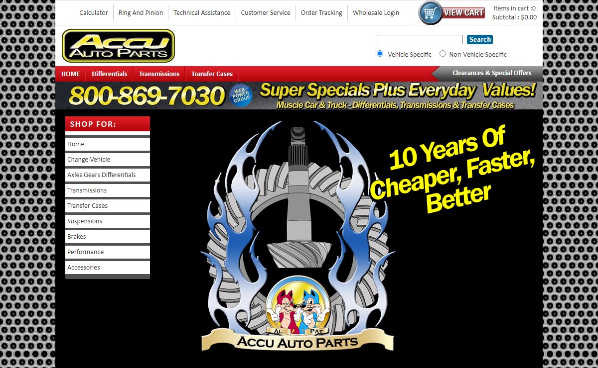 Ring And Pinion Gears, Axles and Axle Shafts, Drivetrain Parts and Tools, Transmission Parts, and Transfer Case Parts - Accu Auto Parts