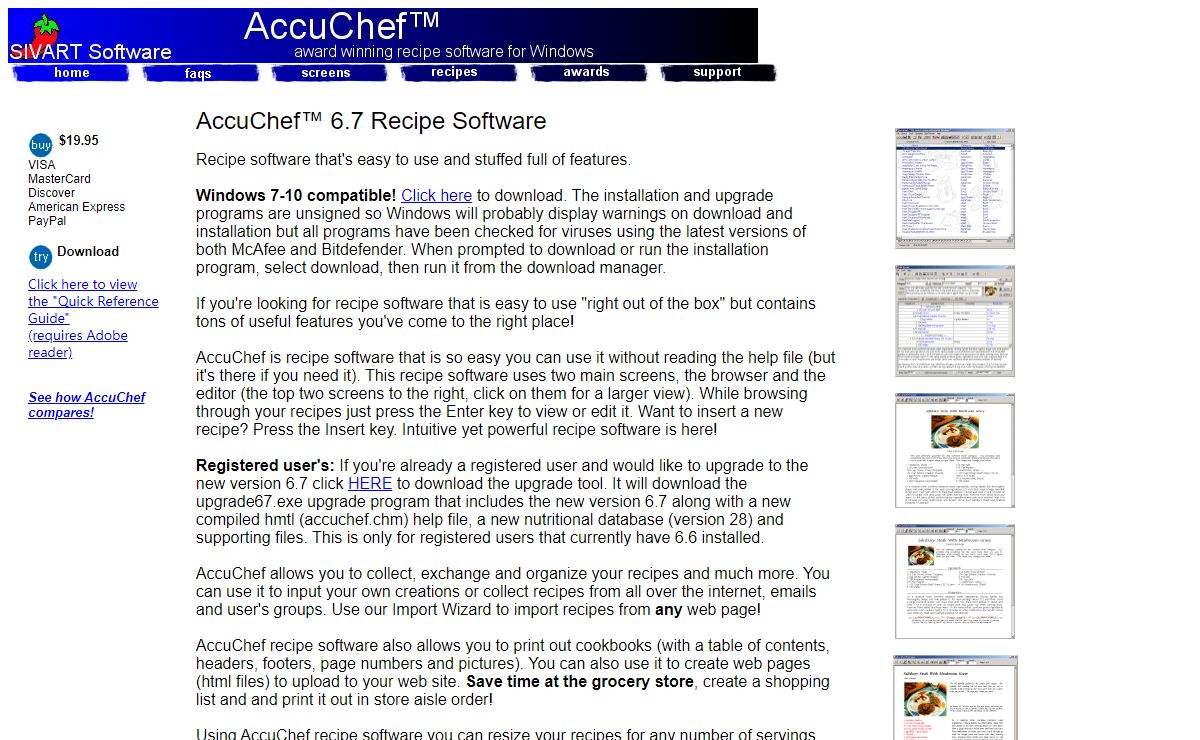Recipe Software | AccuChef v6.7