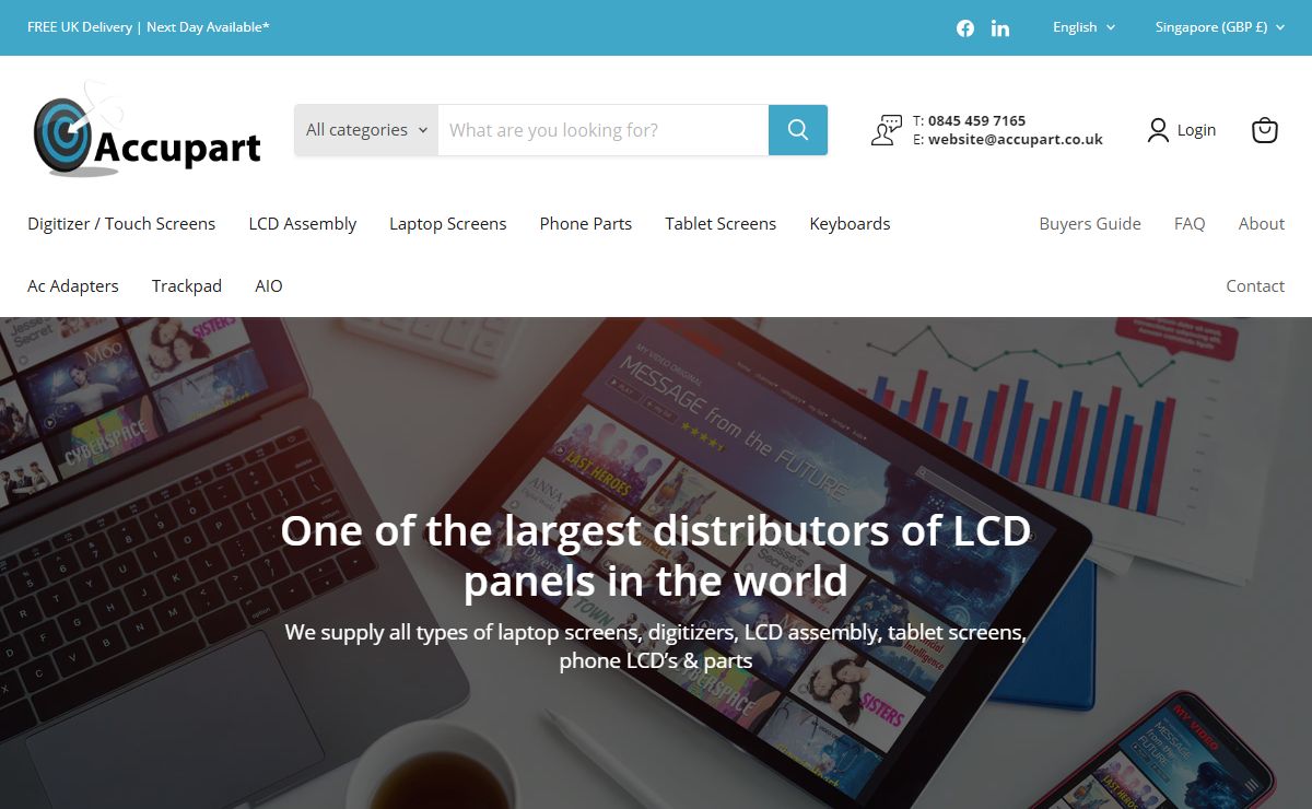 Laptop Screens | Laptop LCD Screens | Replacement Laptop Screen — Accupart Ltd