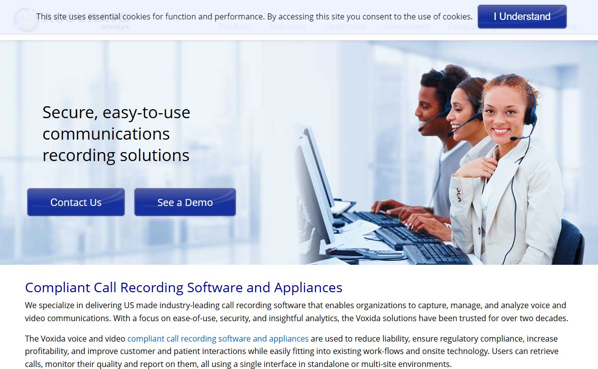 Call Recording Software - Compliant Call Recorders | Voxida