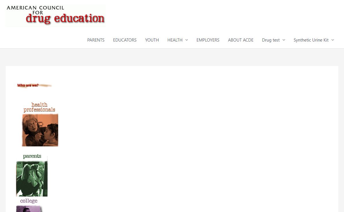 - American Council for Drug Education (ACDE)