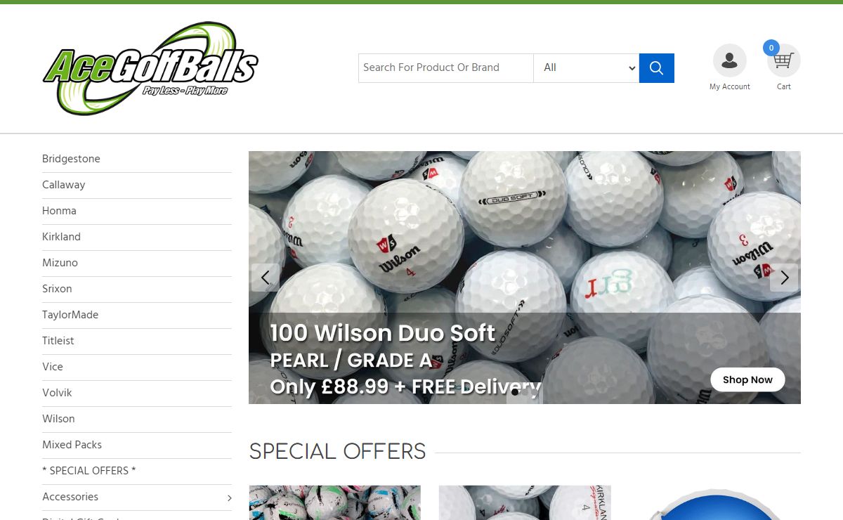 Lake Balls from Ace Golf Balls - Top Quality Used Golf Balls