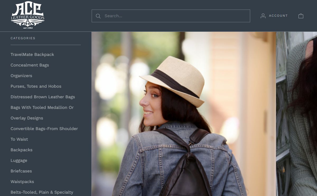 Handmade Leather Handbags, Purses, Belts Online | Ace Leather Goods