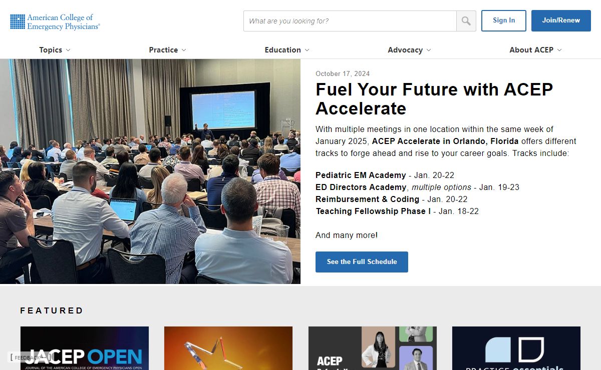Home Page | ACEP