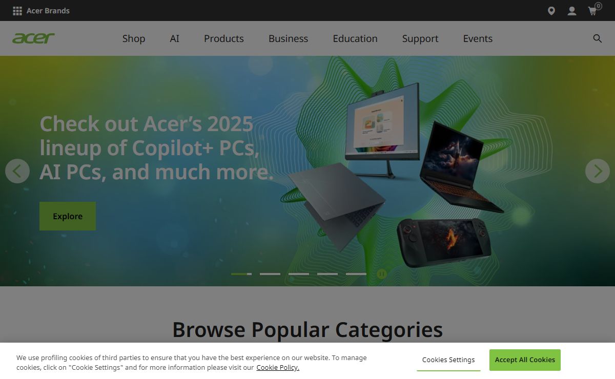 Acer Laptops, Desktops, Chromebooks, Monitors & Projectors | Acer Singapore