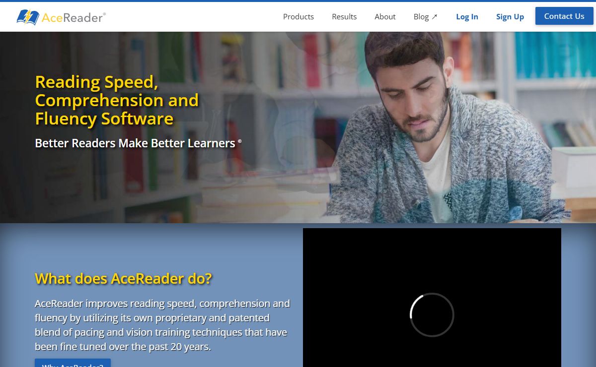 AceReader - Reading Speed, Comprehension and Fluency Software