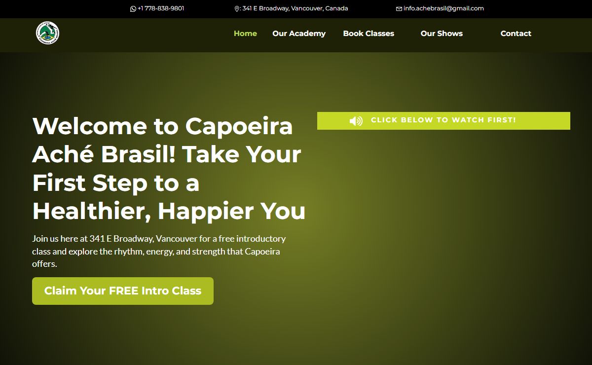 Capoeira Aché Brasil - Capoeira Classes in Vancouver