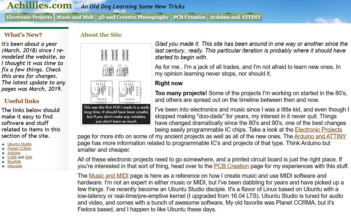 Achillies Website