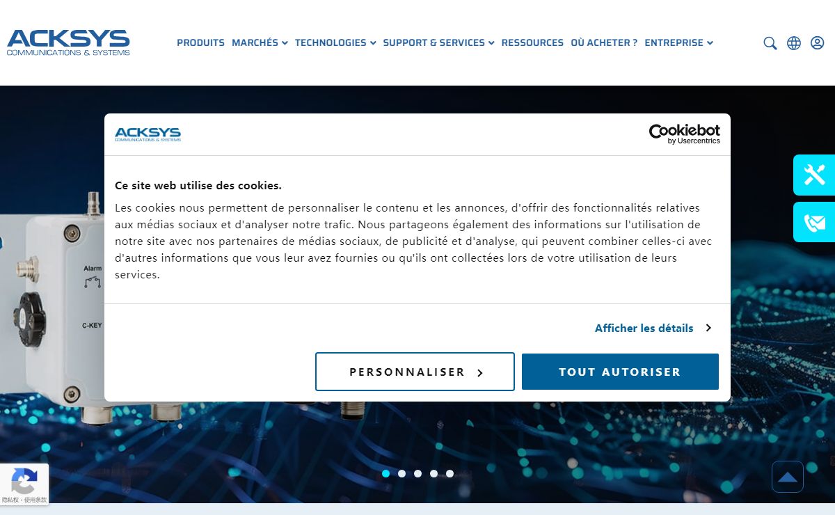 Solutions de communication WiFi et cellulaires ACKSYS
