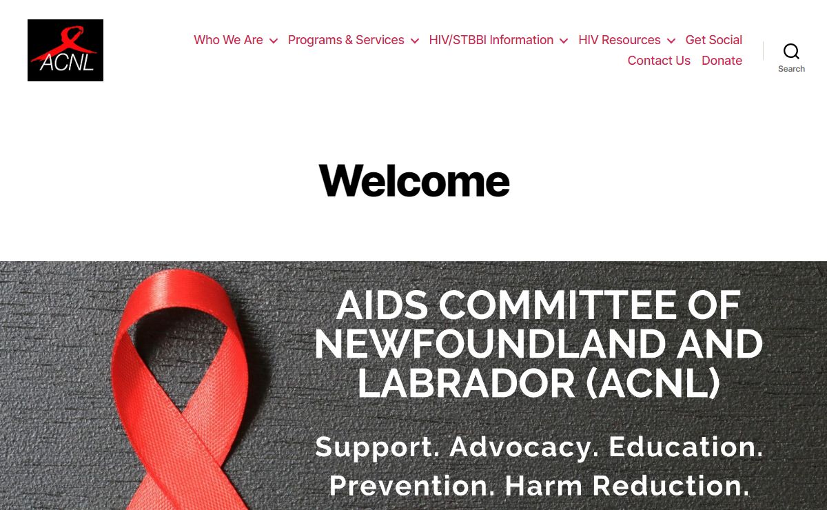Welcome - AIDS Committee of Newfoundland & Labrador (ACNL)