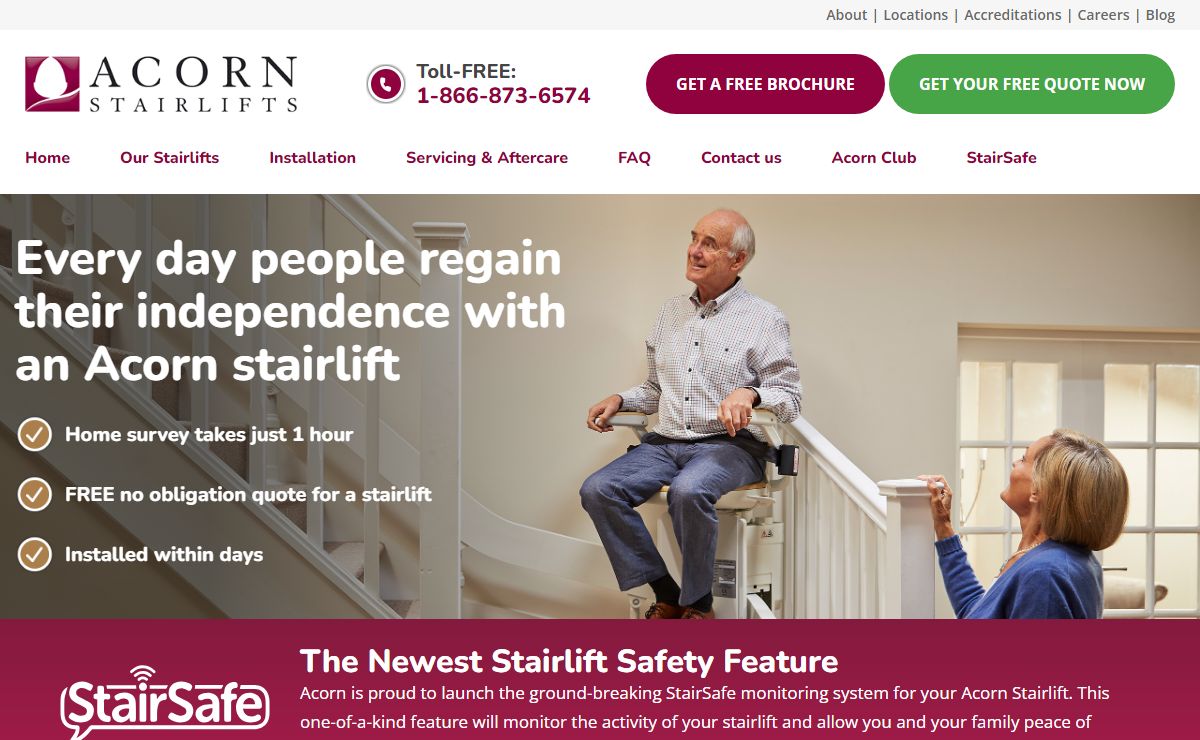 Stairlifts : Free Stairlift Quote | Acorn Stairlifts USA