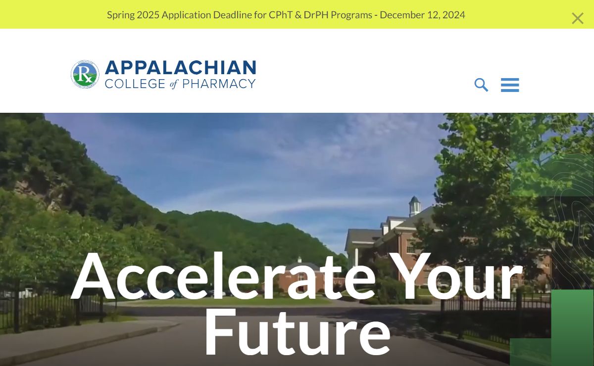 Appalachian College of Pharmacy – Virginia's Only Three-Year PharmD