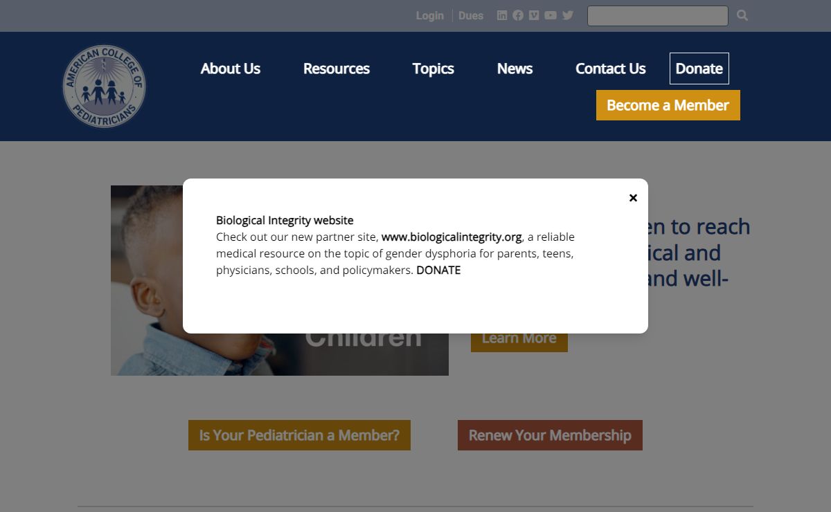 Home | American College of Pediatricians