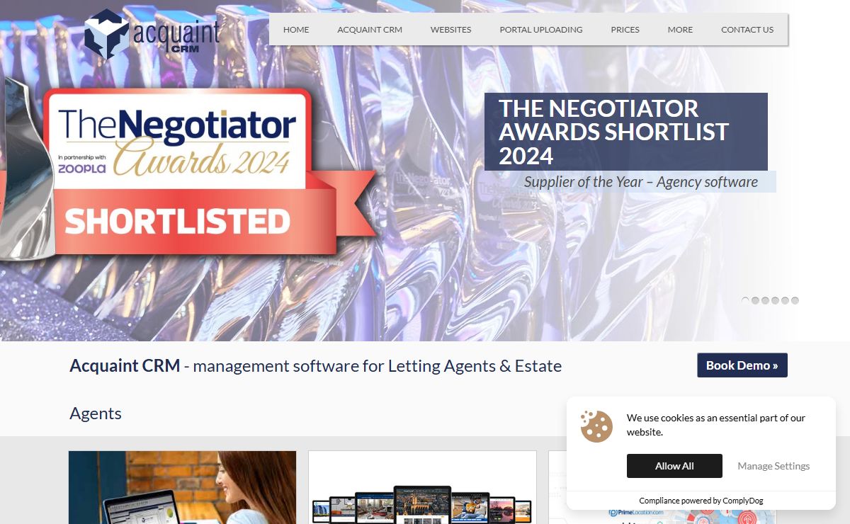 Acquaint CRM - Software & Websites for Estate Agents & Letting Agents
