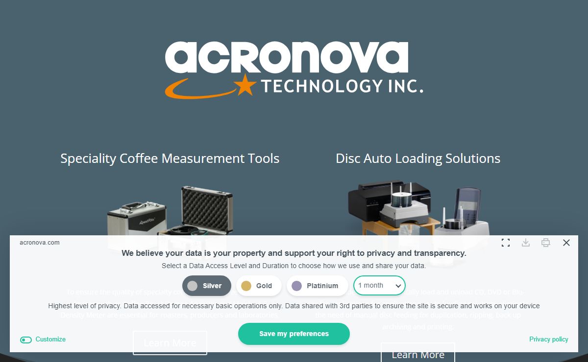 Choose Product Line - Acronova Technology