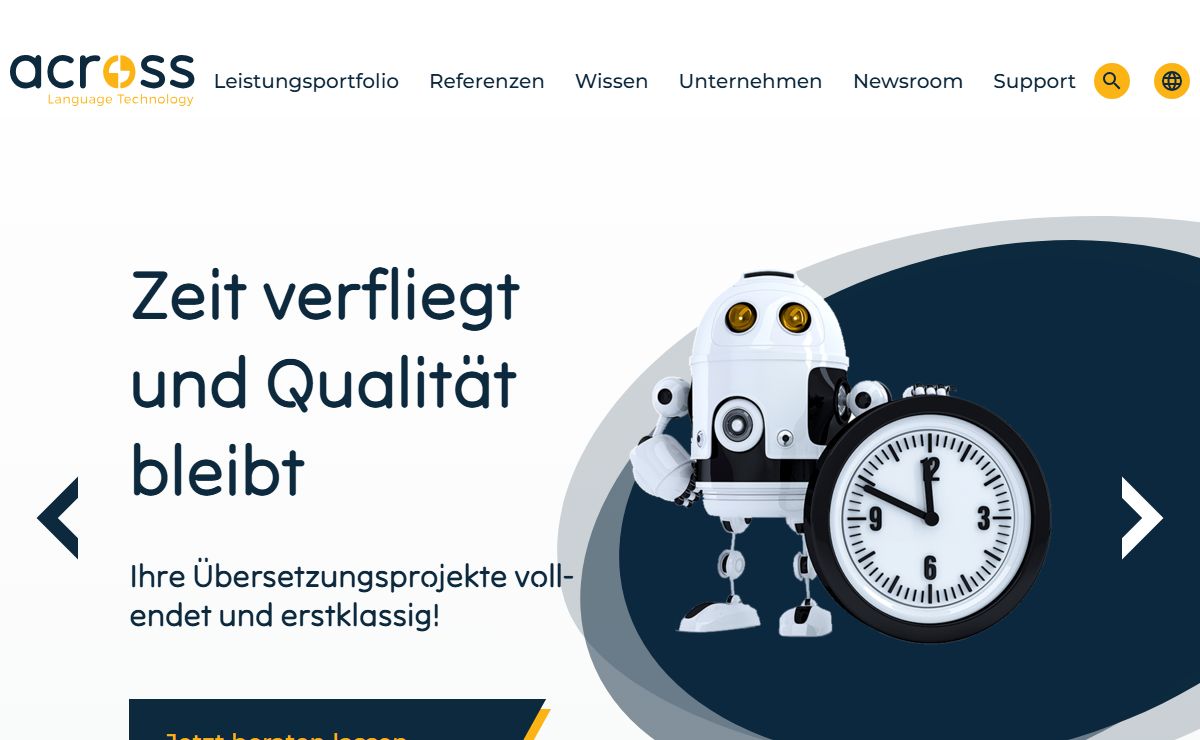 Across Systems | Führend im Übersetzungsmanagement (TMS)