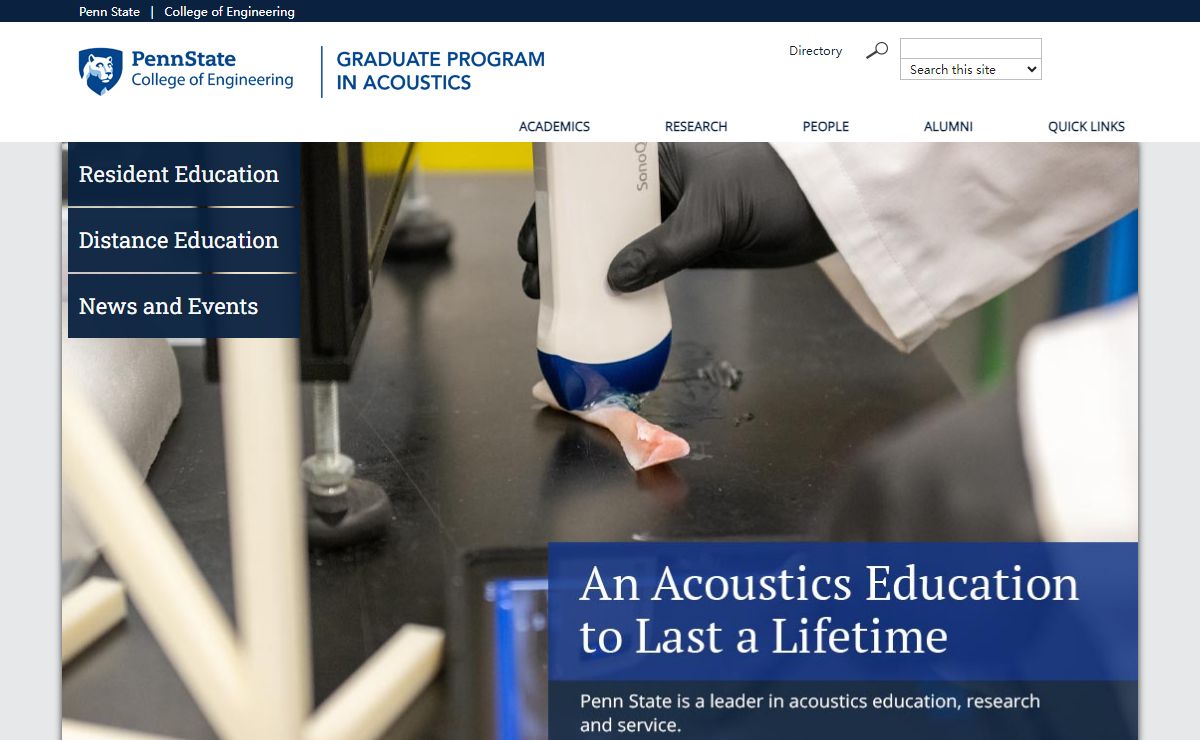 Graduate Program in Acoustics | Penn State Engineering