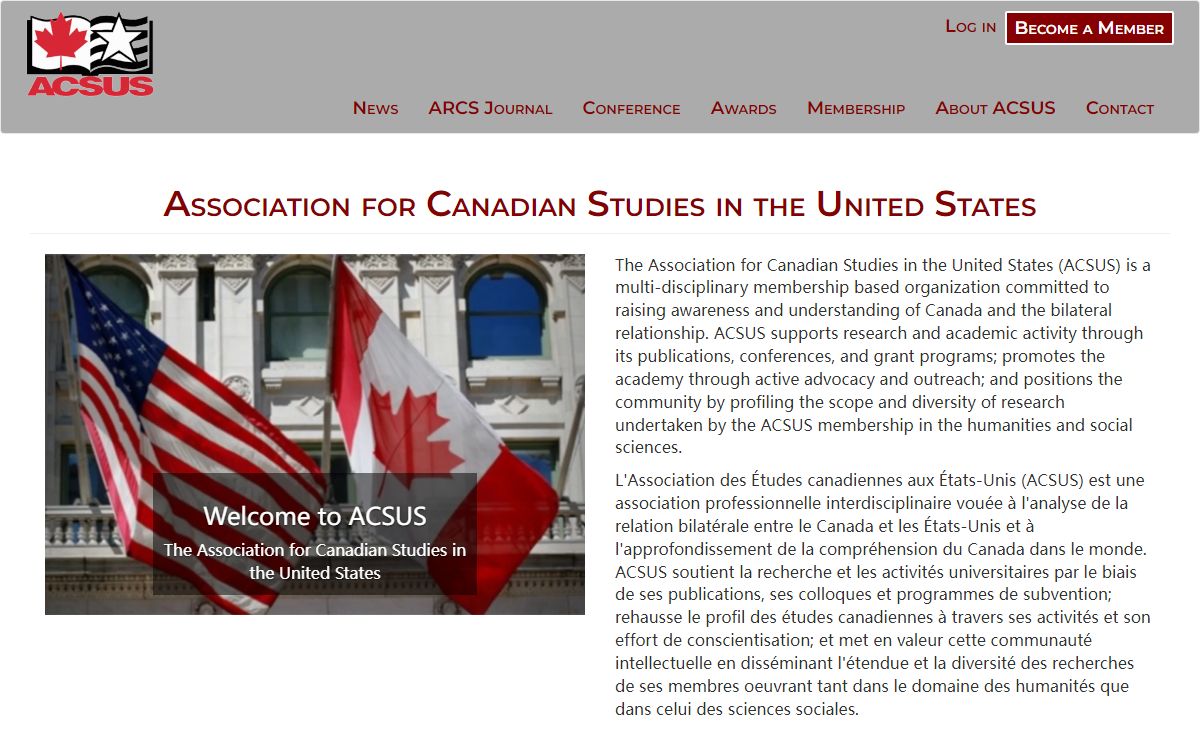 Association for Canadian Studies in the United States | ACSUS