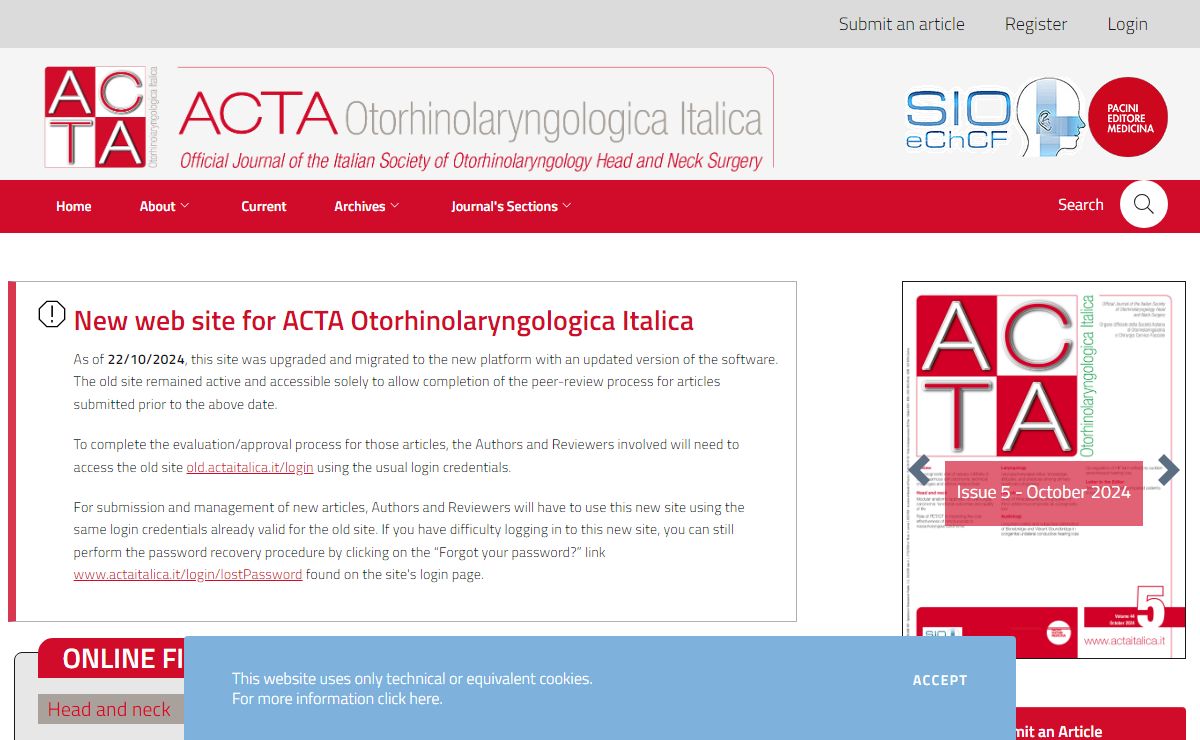 ACTA Otorhinolaryngologica Italica
