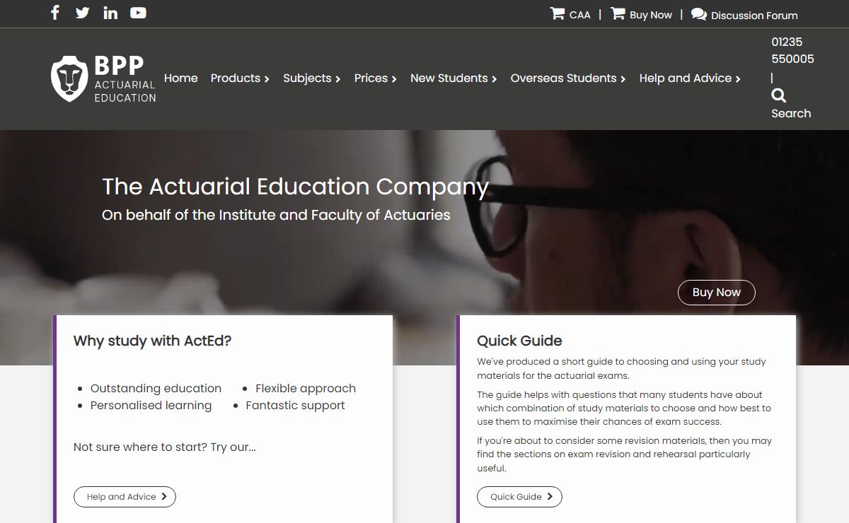 Actuarial Education Company Home Page