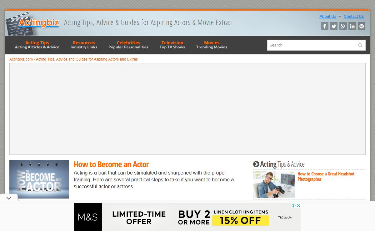 Acting Tips, Advice and Guides for Aspiring Actors and Extras