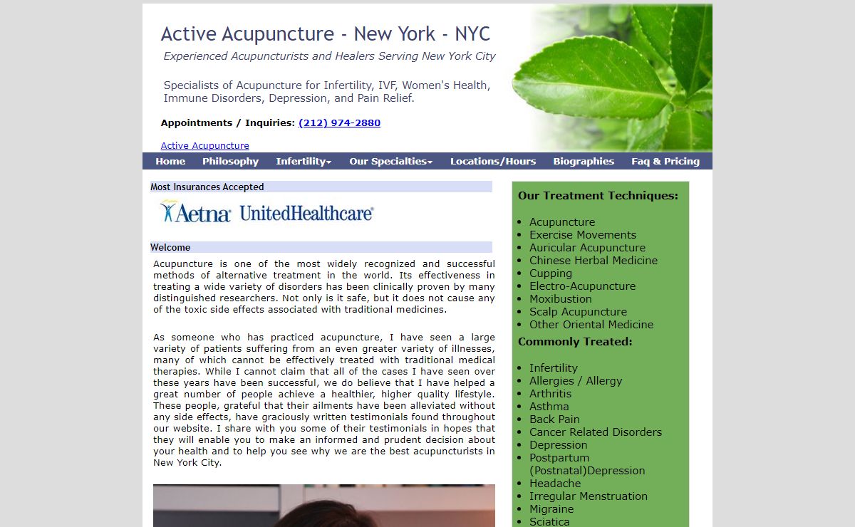 Acupuncture NYC, New York - Infertility and Pain Specialists