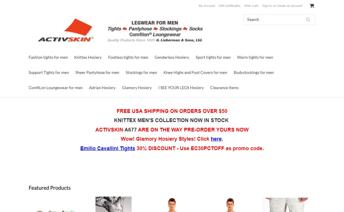 Activskin.com: tights made for men