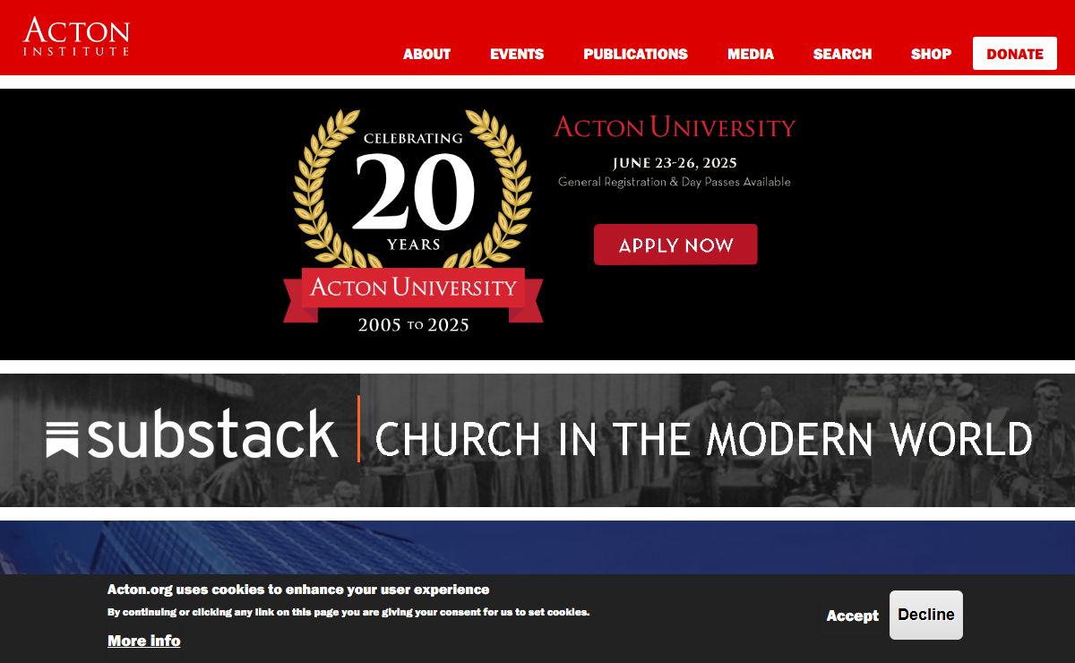 Home | The Acton Institute