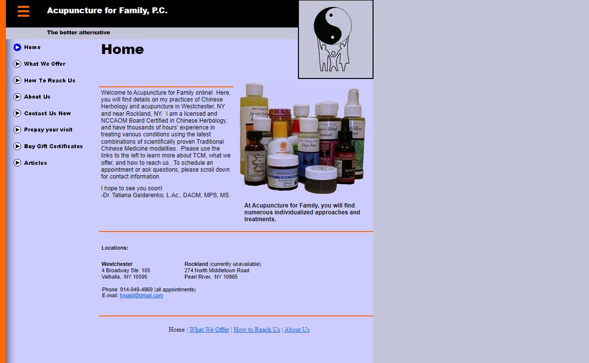 Acupuncture for Family | Westchester and Rockland, NY TCM Alternative Medicine Practice