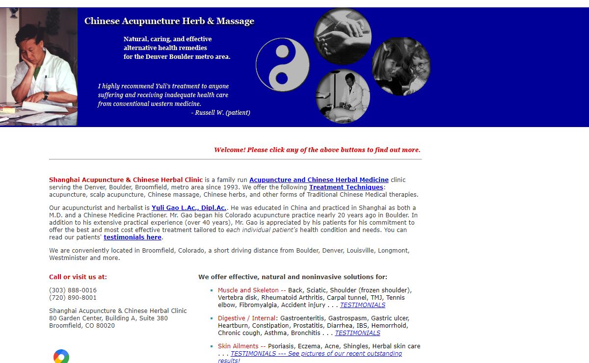 Boulder and Denver Acupuncture and Oriental Medicine Clinic
