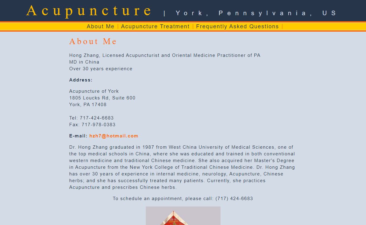 Acupuncture York, Pennsylvania, US