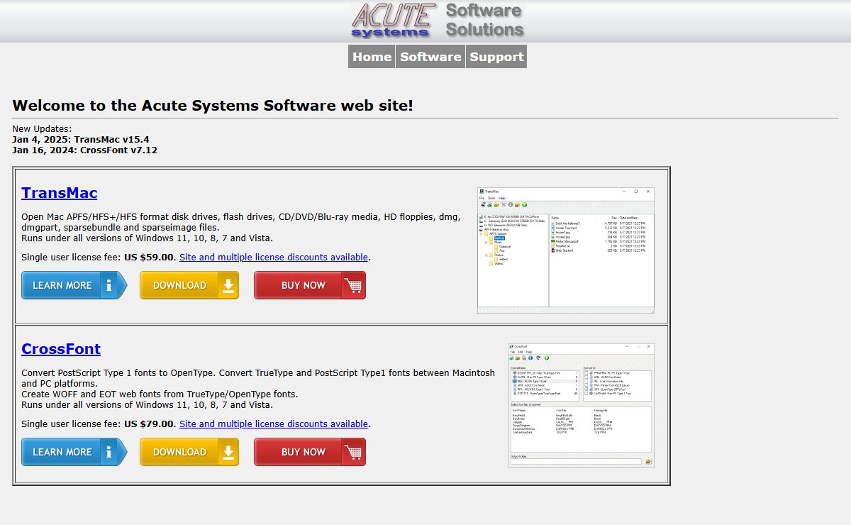 Acute Systems Home Page