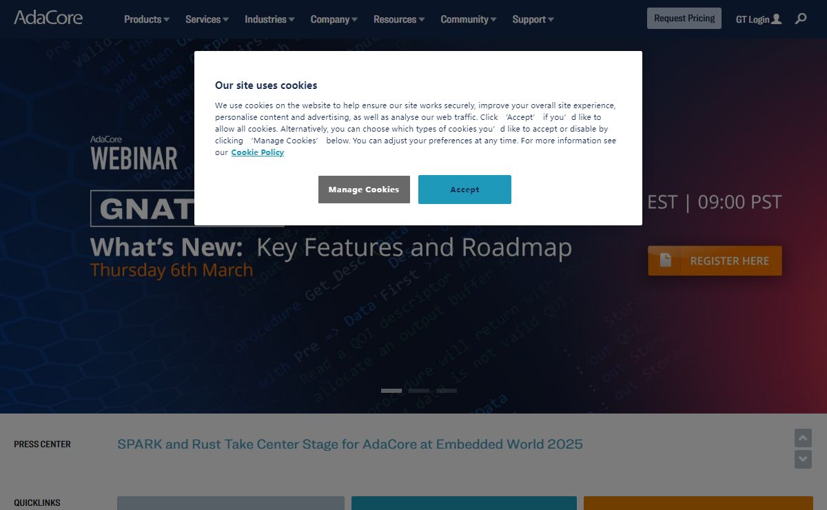 Commercial software solutions for Ada, C and C++ | AdaCore