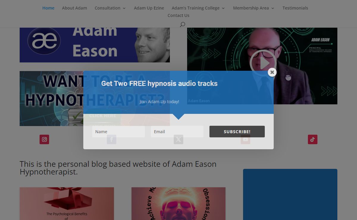 Adam Eason Hypnotherapist