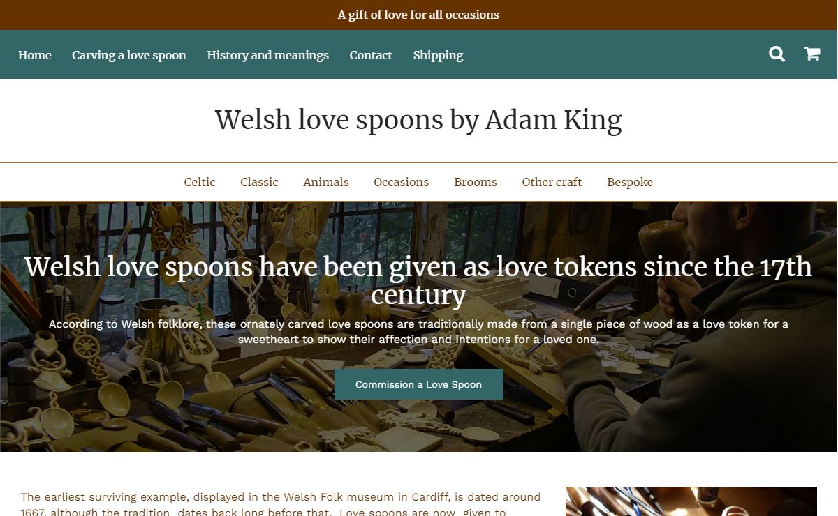 Welsh Love Spoon commissions carved by Adam King – Welsh love spoons by Adam King