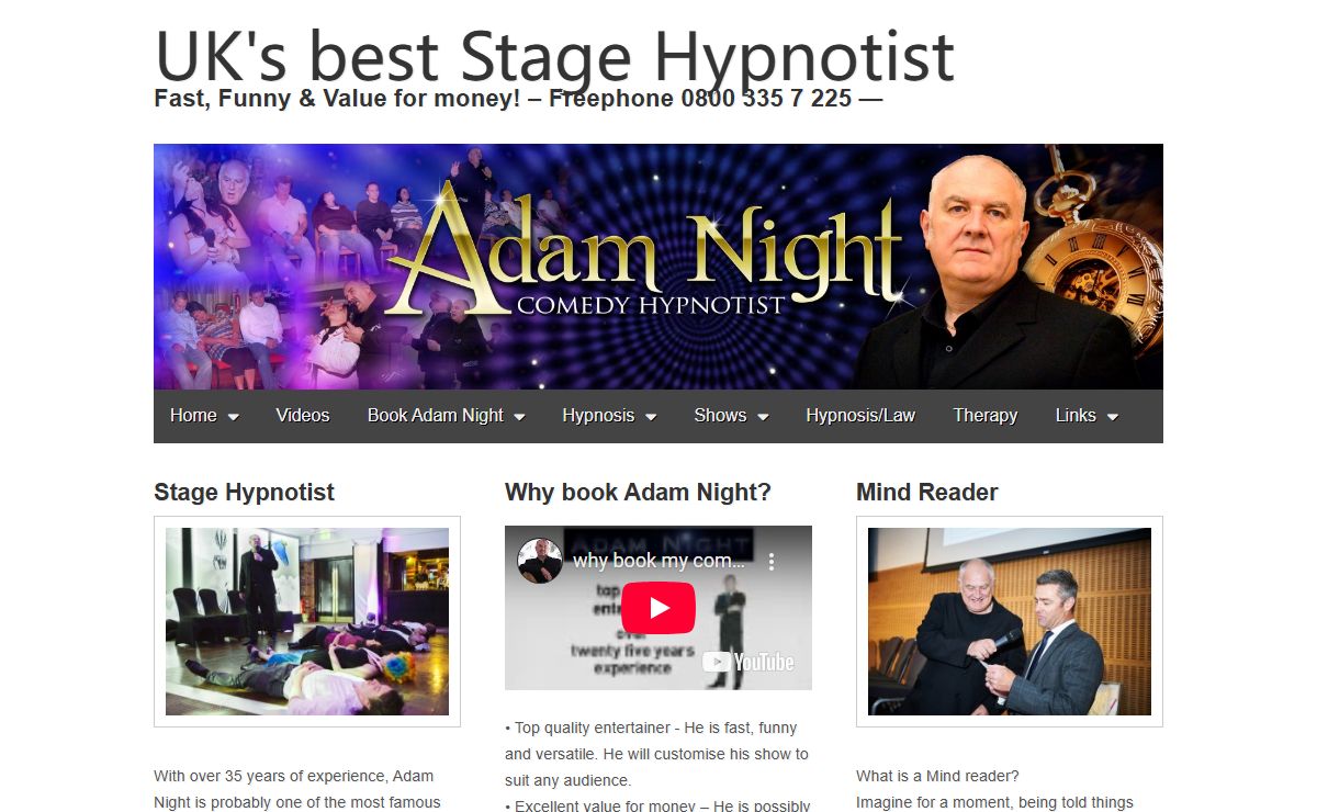 UK's best comedy stage hypnotist show
