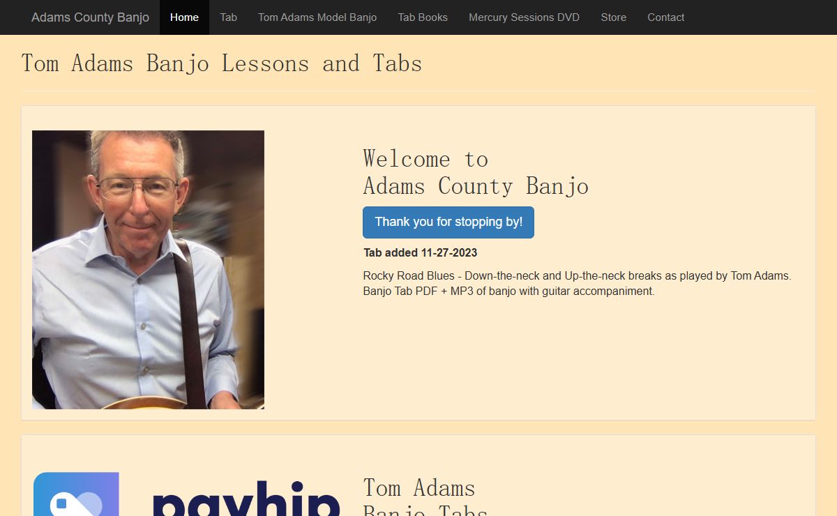 Tom Adams | Adams County Banjo