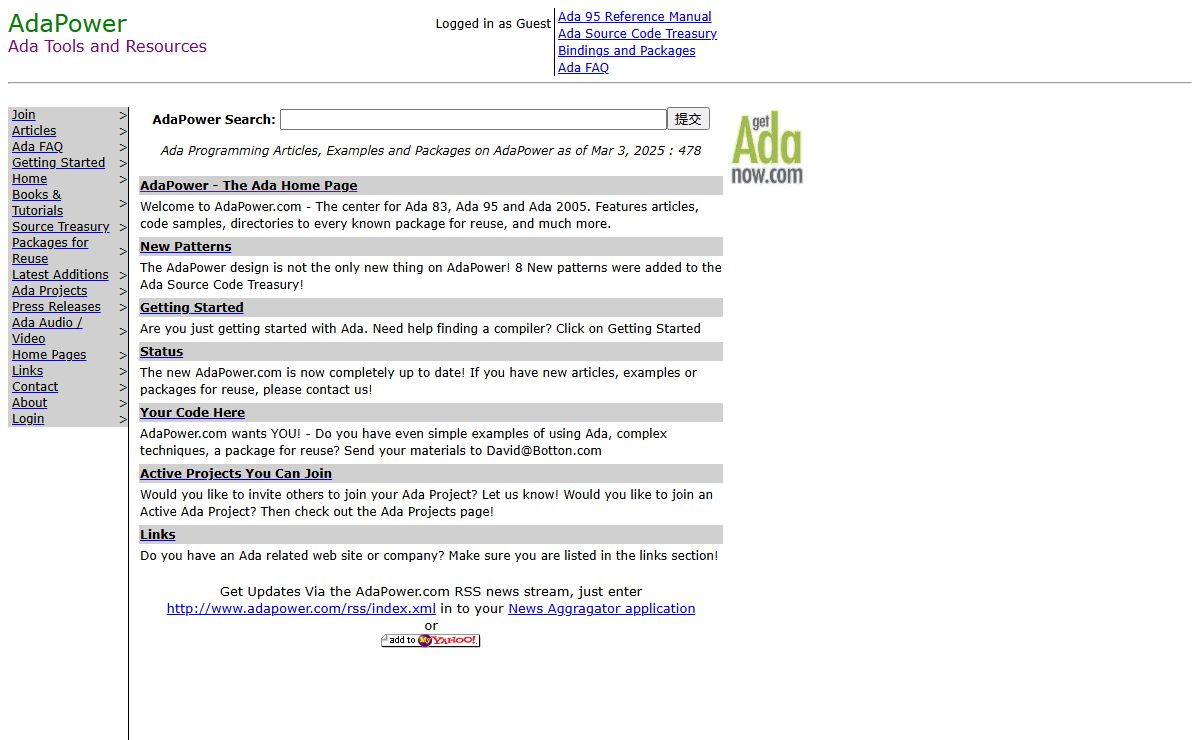 Ada - AdaPower.com - The Home of Ada