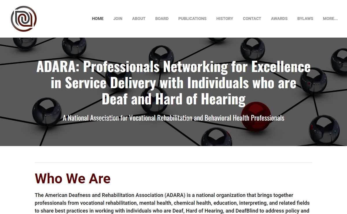 ADARA - ADARA: Professionals Networking for Excellence in Service Delivery with Individuals who are ​Deaf and Hard of Hearing