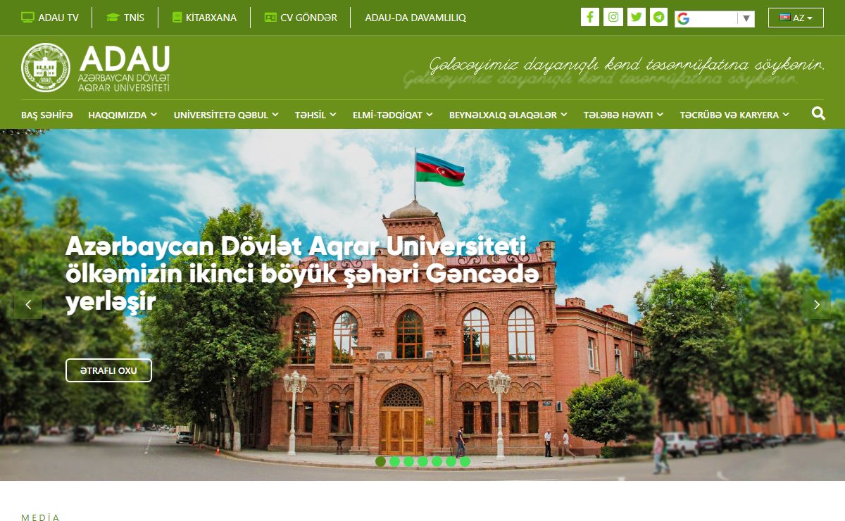 AZƏRBAYCAN DÖVLƏT AQRAR UNİVERSİTETİ