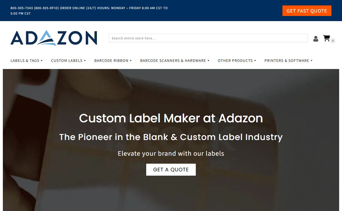 Leading Labeling & Barcode Equipment Supplier - Adazon