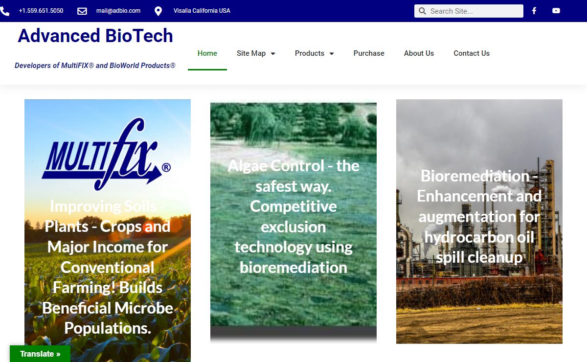 Advanced BioTech - Developer of MultiFIX and BioWorld Products