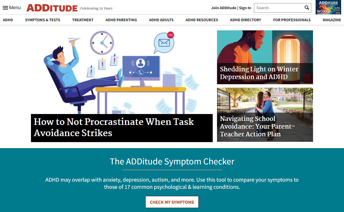 ADDitude - ADD & ADHD Symptom Tests, Signs, Treatment, Support
