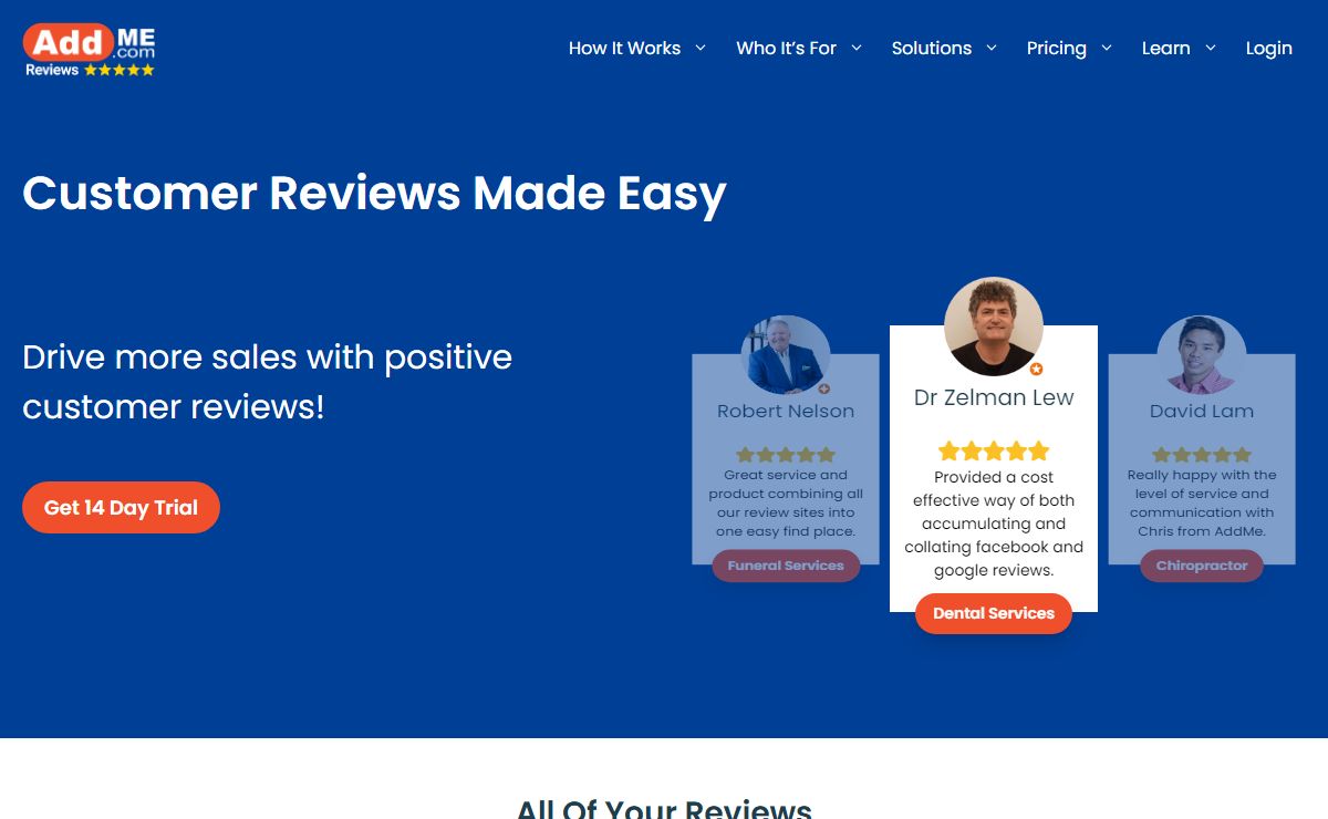 Customer Review Management Software | AddMe Reviews
