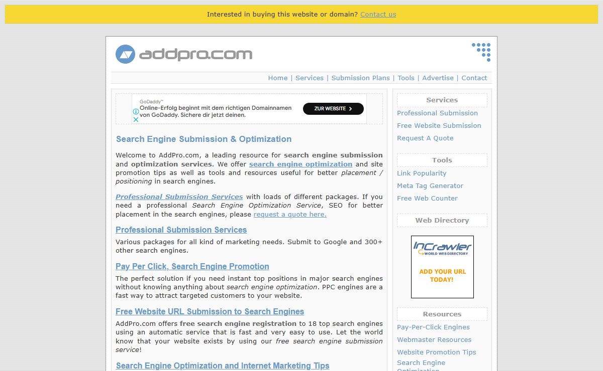 Search Engine Submission, Optimization & Free Website Submission